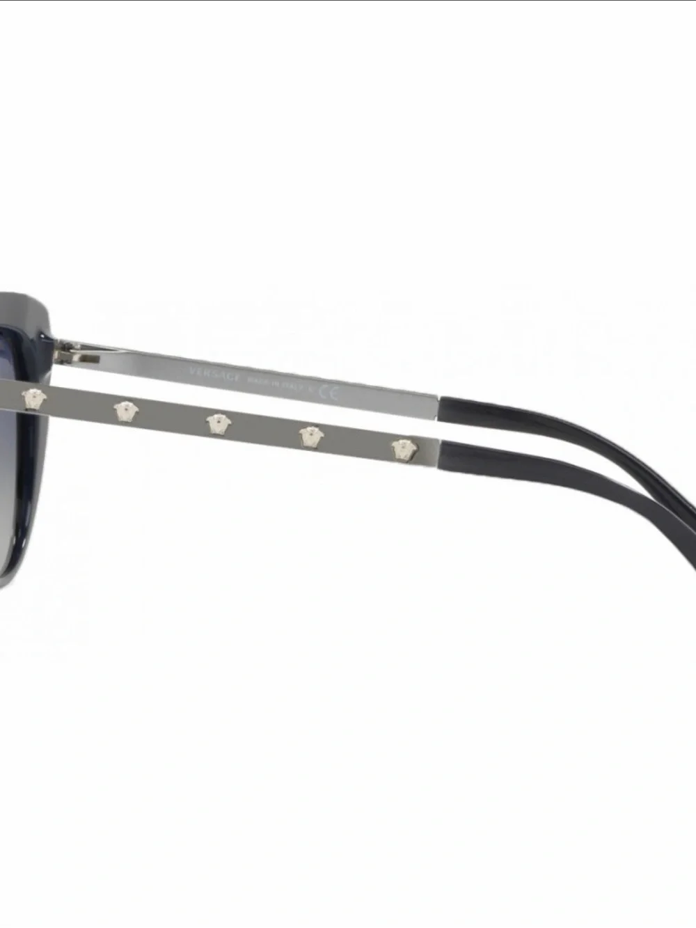 Versace Blue Cat-Eye Women's Sunglasses - Gradient Lens